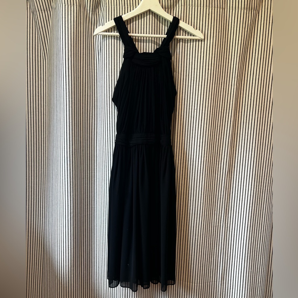 Zara semi sheer black cocktail dress